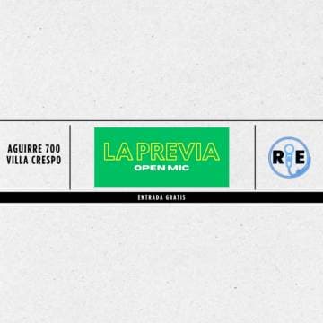 LA PREVIA | Open mic de Stand Up