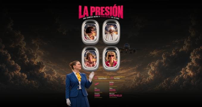 La presión, una comedia negra a 10.000 metros de altura