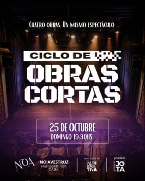 Ciclo de obras cortas de espaciojota (octubre)