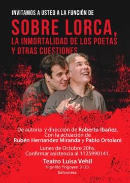 Sobre Lorca, la inmortalidad de los poetas, y otras cuestiones
