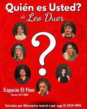 ¿Quién es usted?