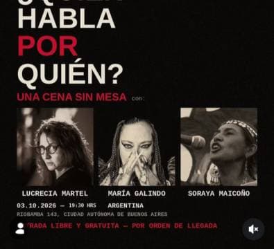 ¿Quién habla por quién? Una cena sin mesa
